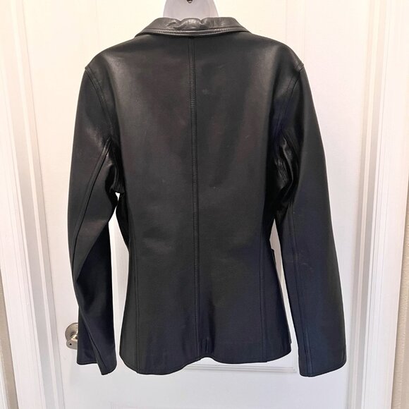 Wilson's Leather Maxima Women's Vintage Black Jacket/Blazer-Size Med.-Casual - Picture 11 of 16
